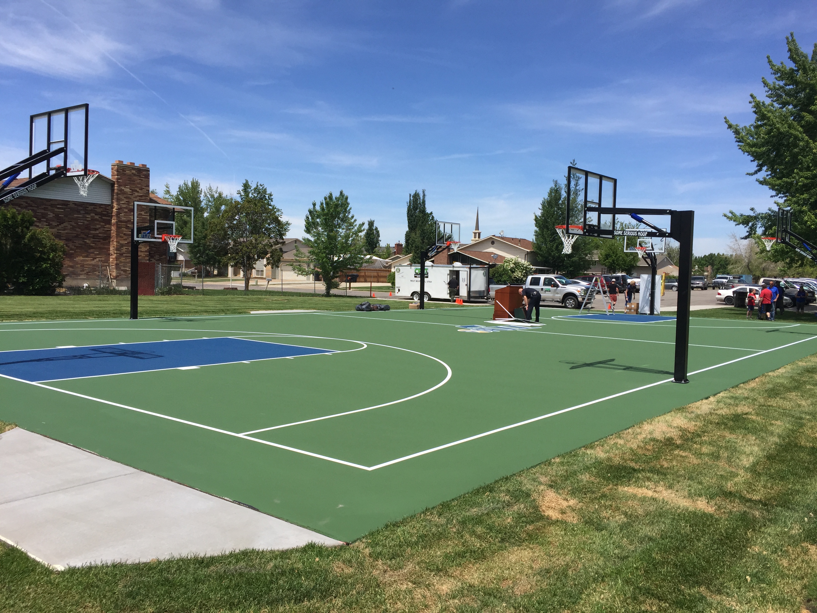 Basketball Court Contractor in Utah | Parkin Tennis Courts